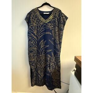 Tori Richard Pineapple Isle Amari Caftan XXS